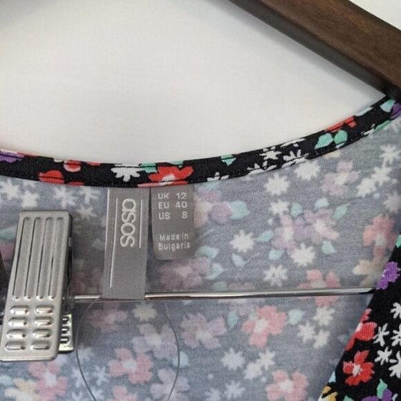 ASOS DESIGN Maternity button mini tea dress 8 NWT - Picture 3 of 8